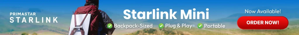 Starlink mini banner